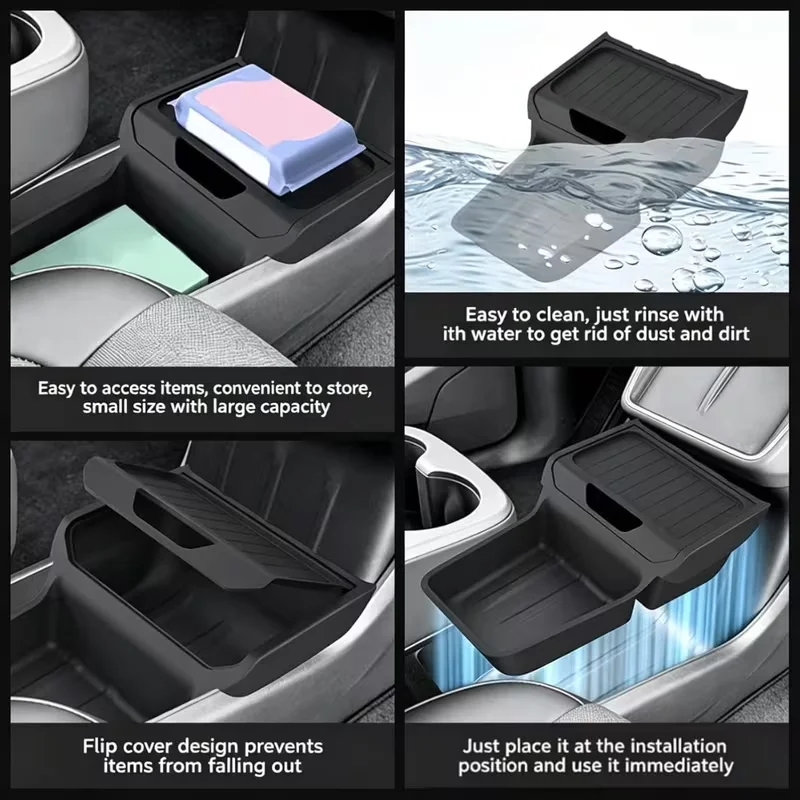 Für Tesla Model Y Standard 2026 Mittelkonsolen-Organizer Ablage Armlehnen-Aufbewahrungsbox Innenzubehör Matte – Detail 2