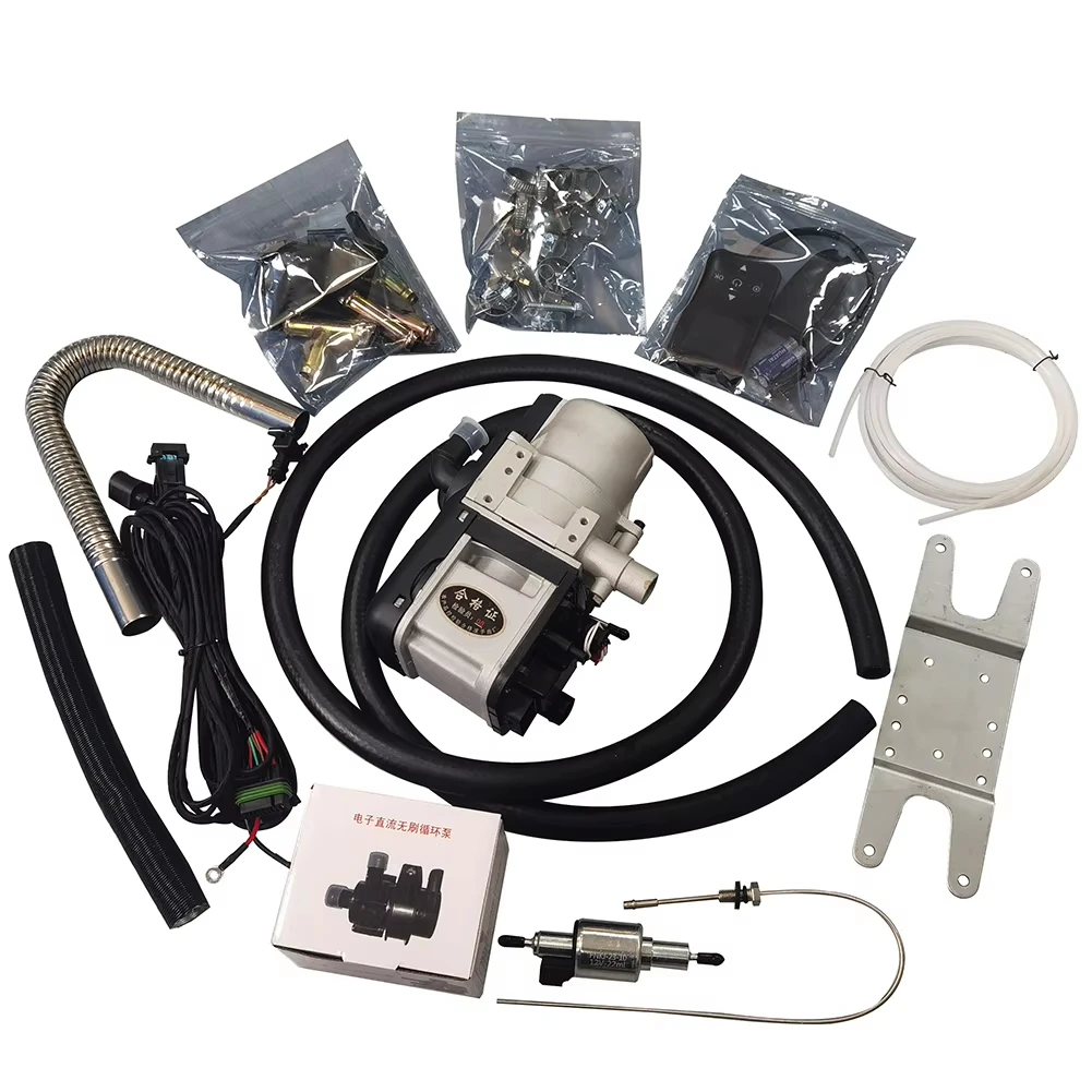 12V 5KW Fuel/Diesel Air Heater Water Heater With Remote Control LCD Switch for Cars Motor Trucks RV Fuel Heater Heating