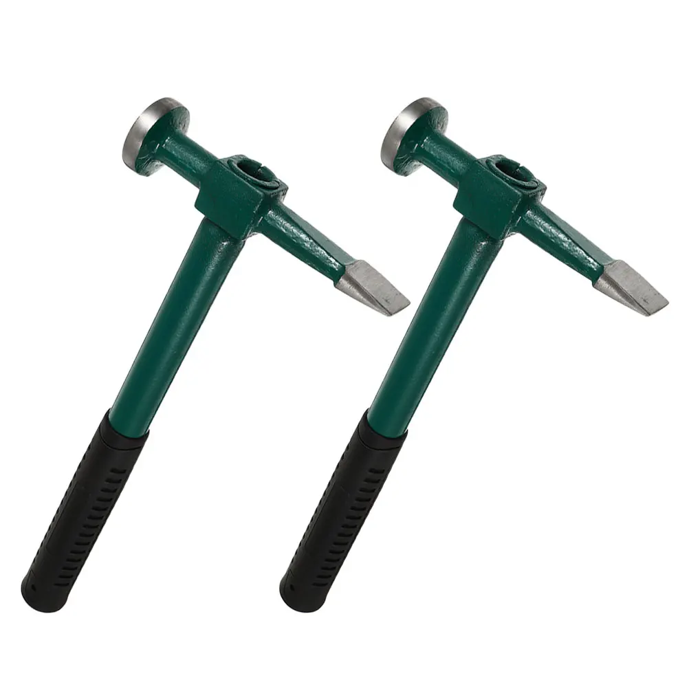 

2pcs Auto Body Hammers Steel Flat Head Body Repair Tools For Car Dent Removal Automotive Metal Tools Auto Repair Supplies