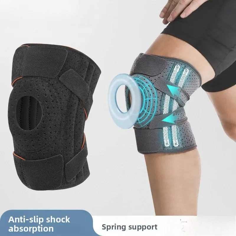 Knee Elbow Pads Silicone Anti‑Slip Shock Absorption Joint Stabilizer for Cycling Running Outdoor Sports Safety Protective Gear