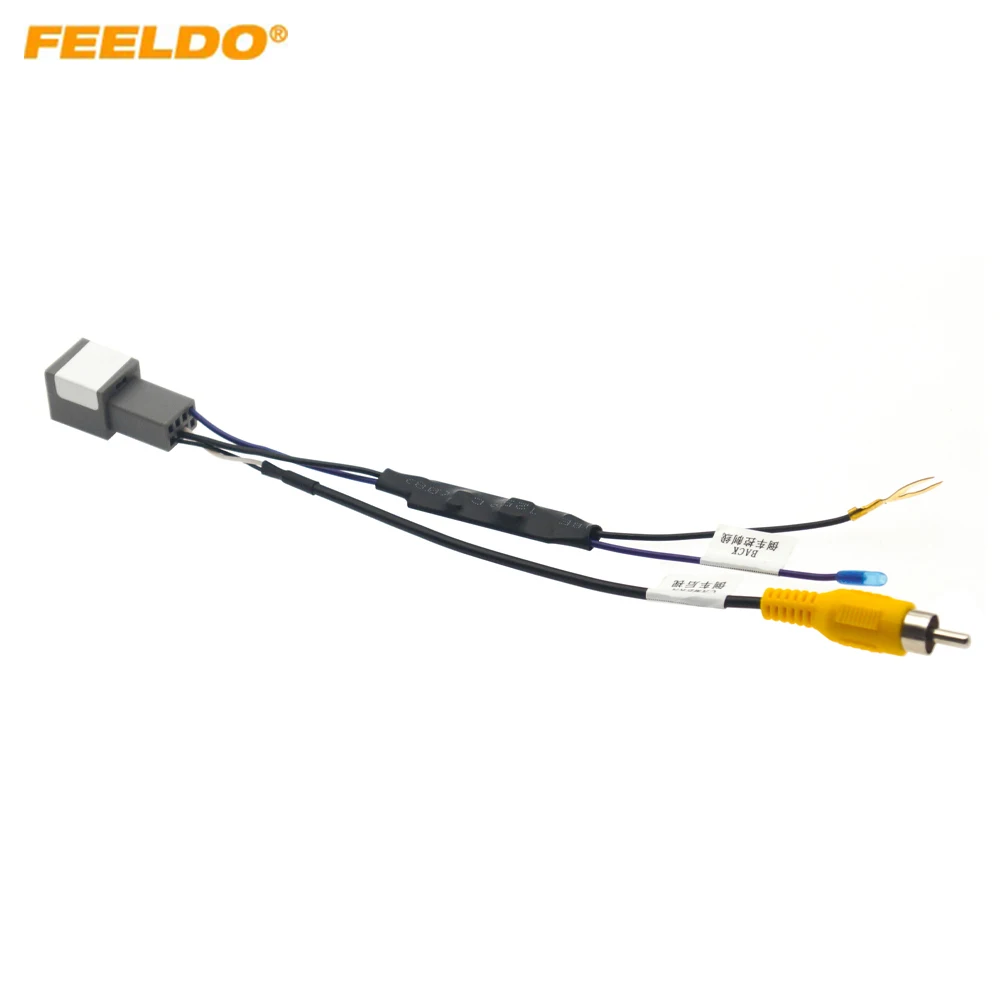 

FEELDO Auto 8-pin Reverse Camera Output Video Adapter Wiring Cable For Mitsubishi Xpander Car Camera Video Output