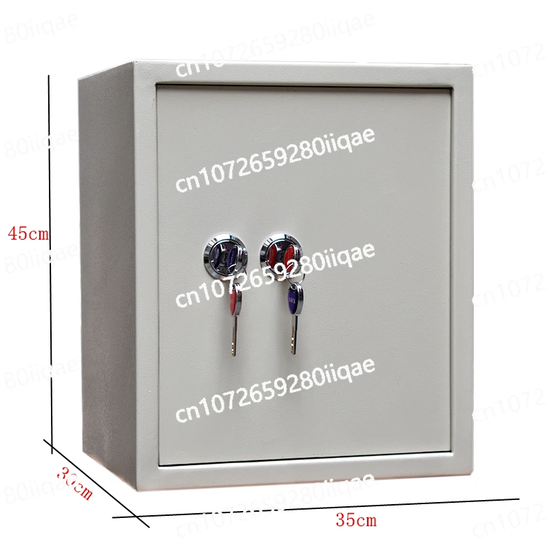 Mekanik eski moda çift kilitli yaşlı hırsızlık önleyici kasa ev küçük ofis kasası duvar kasası