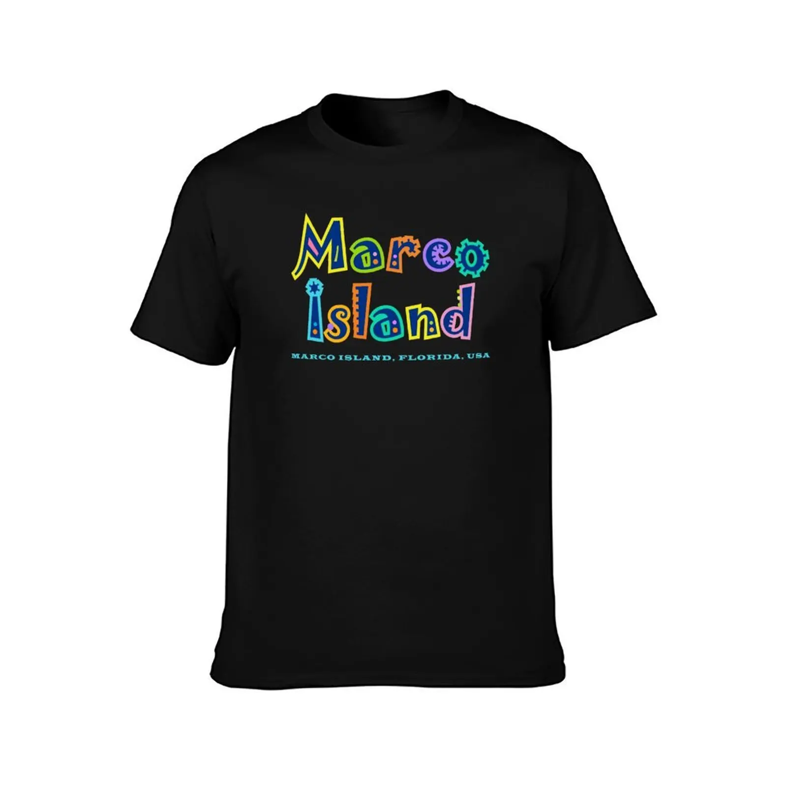 Marco Island Florida souvenir T-Shirt, Summer Casual Cotton Tee, Oversized Streetwear Tops, Vintage Graphic Print, 100% Cotton