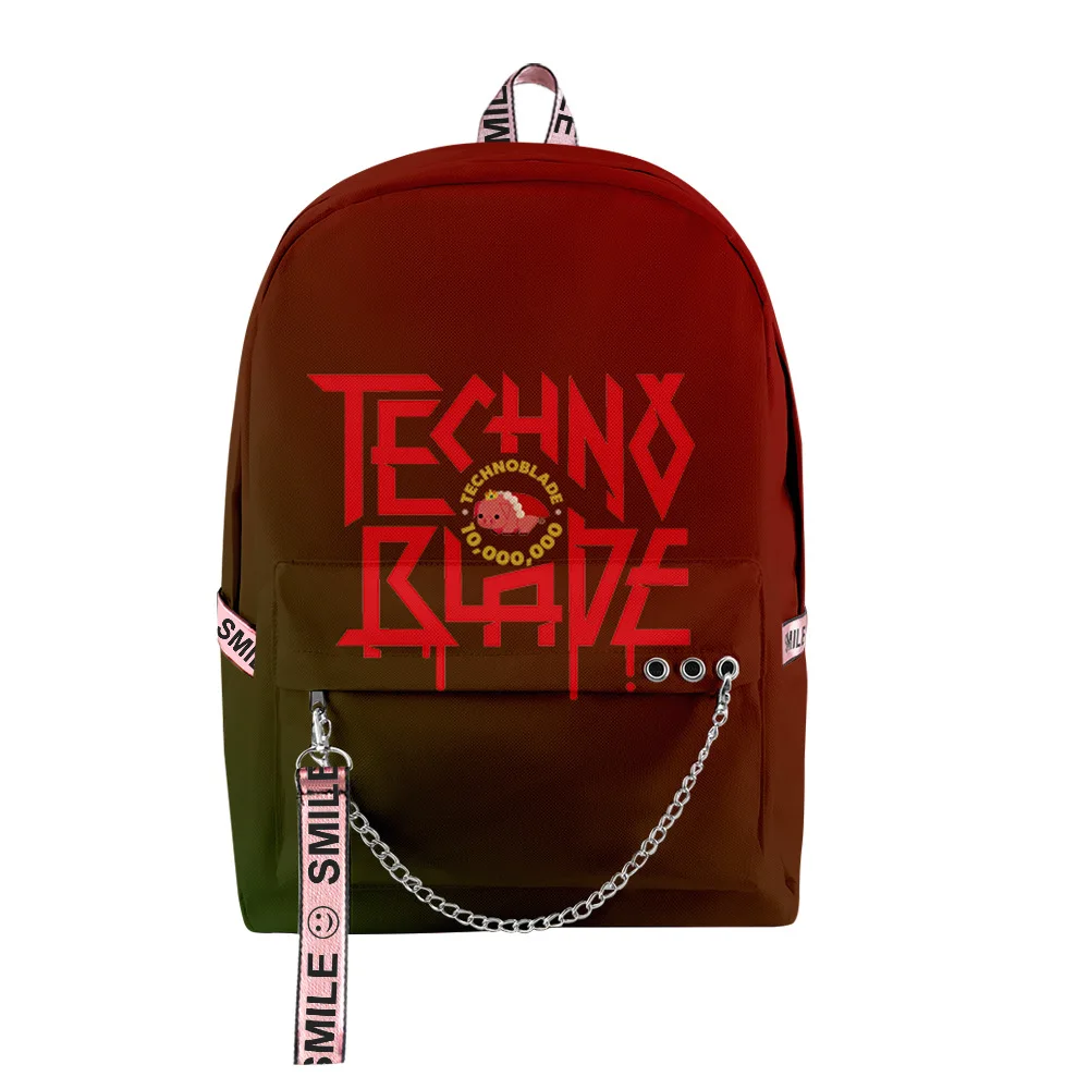 

Popular Novelty Youthful School Bags Unisex Technoblade Travel Bags 3D Print Oxford Waterproof Notebook Shoulder Backpacks