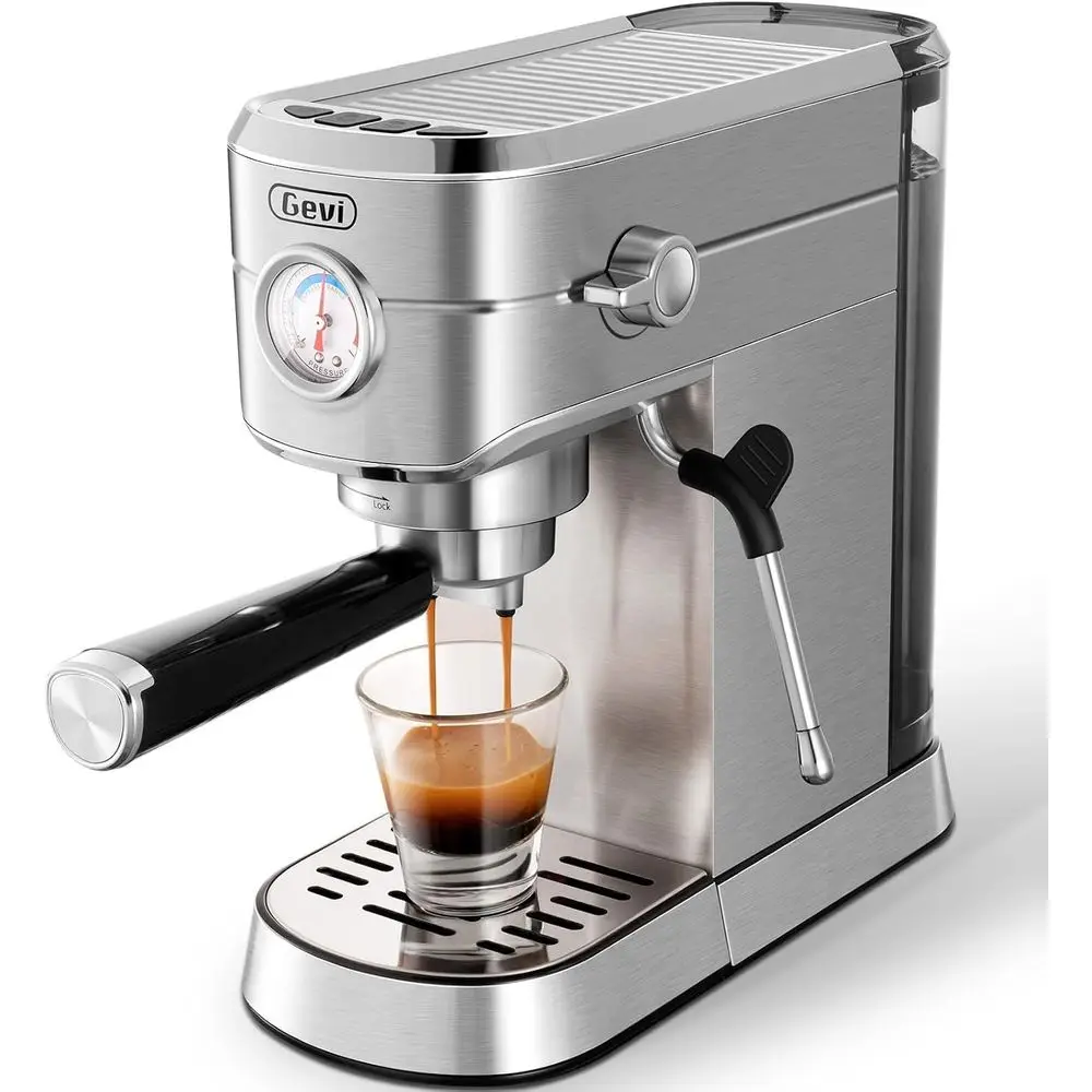 

Commercial and Coee Makers, Proional 20 Bar Maker with Milk rother, StainlSteel Expro Coee hines or Home, Compact puccino hine,