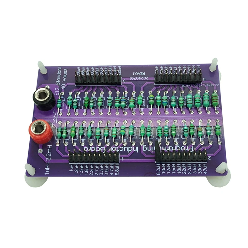 1Uh To 2.2Mh E12 Standard 40 Values Programmable Inductor Board With 4Mm Banana Sockets Inductance Substitution Box