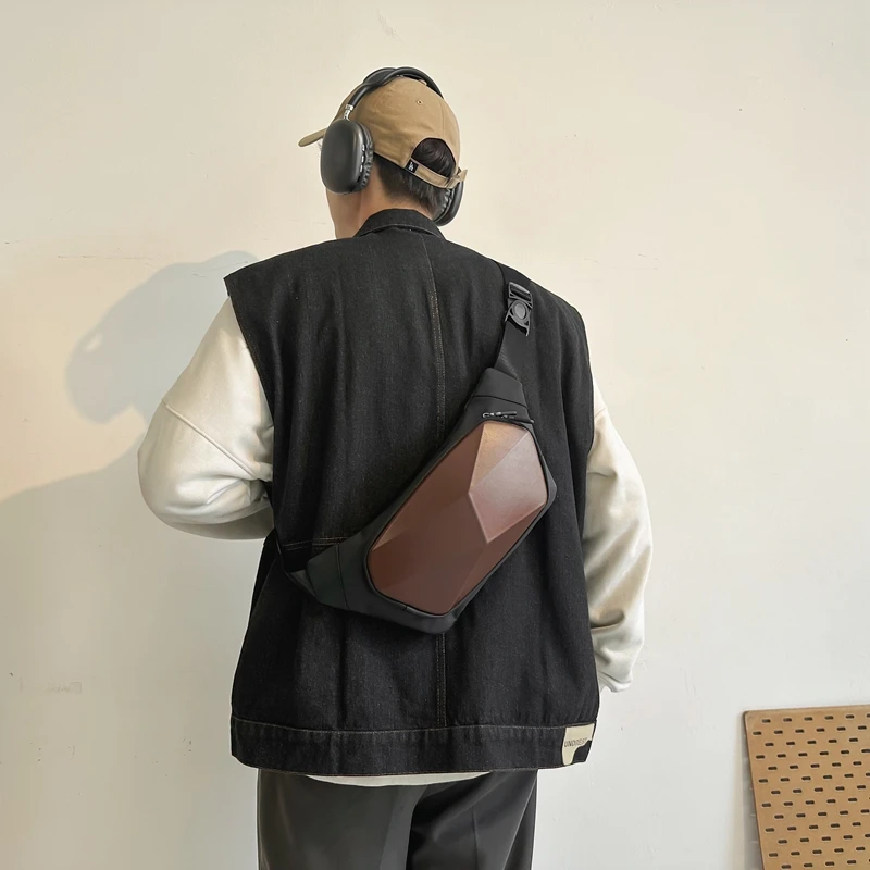 Sac à bandoulière en toile à la mode pour hommes et femmes, sac de poitrine de grande capacité, haute qualité, même style, couple, nouveau, 2021