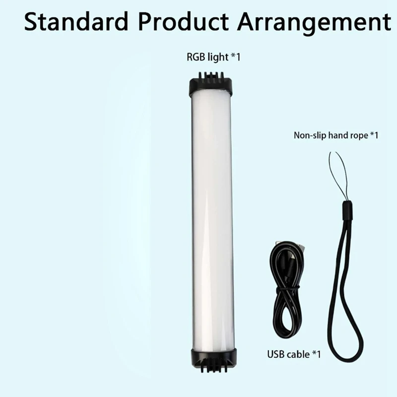 RGB 휴대용 LED 필 라이트, 사진 조명용 USB 충전식 LED 라이트, LED 비디오 라이트, 플래시 라이트, 2700-7500K