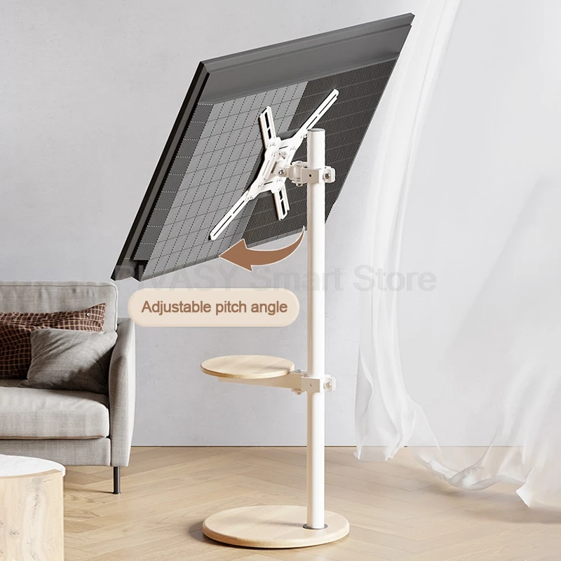 14-43 インチテレビスタンドホルダーポータブルフロアクレードルユニバーサルスクリーンディスプレイ吊りブラケット回転移動スタンドリビングルーム用