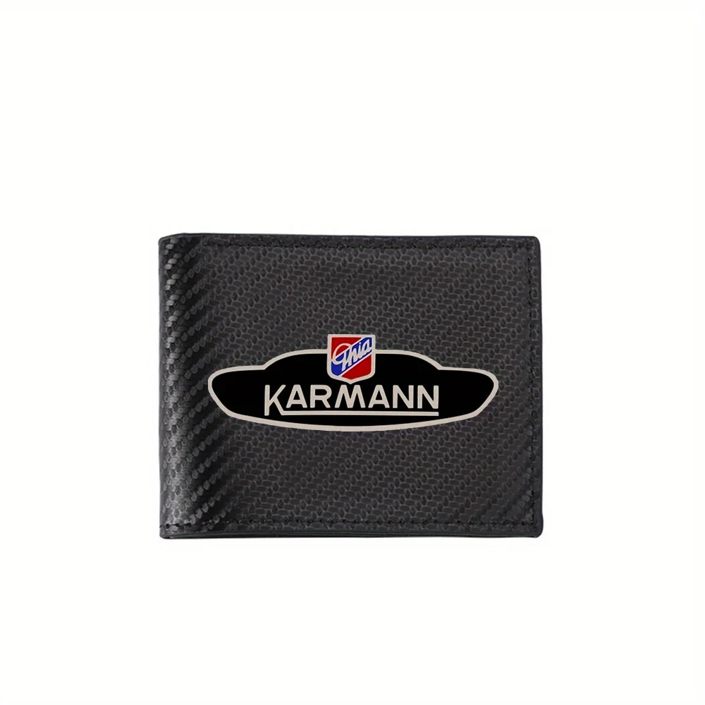 Carmann emblem badge shield car logo Men's Wallets Simple Business Modern Stylish Printing Design Gifts For Father Boyfriend Chr