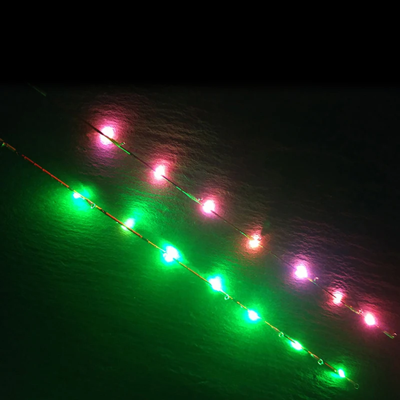 Thousand Fishing Raft Rod, LED Luminous Rod, Slightly All Titanium Alloy, Semi Titanium Fishing Support, Canne A Peche