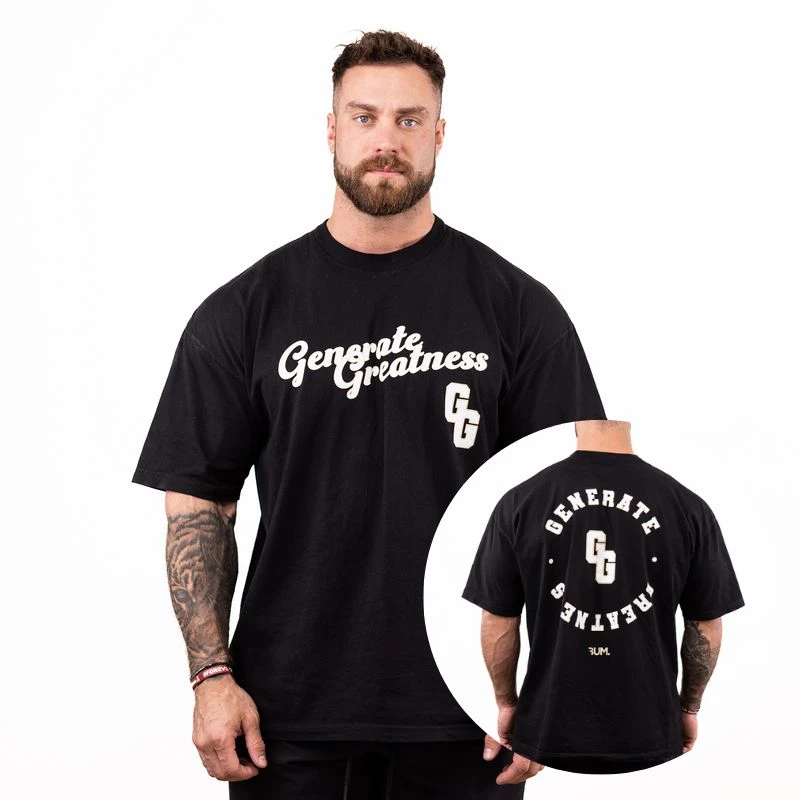 GG Generate Greatness Classic T-shirt GYM Graphic Cotton Tee Printing High-end Luxury Unisex Style Both of Men and Women