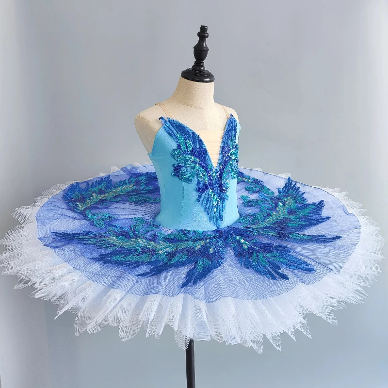 Costumes professionnels de spectacle de crêpes de Ballet du lac des cygnes, robe de soirée de ballerine, tenue de Ballet pour enfants, robe Tutu de princesse