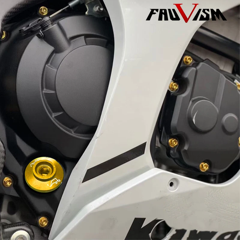 لكاواساكي نينجا H2/SX ZH2 ZX-6R/636 ZX-10R/ZX10RR دراجة نارية تعديل غطاء القابض غطاء الزيت M30 * 1.5 غطاء كوب زيت المحرك