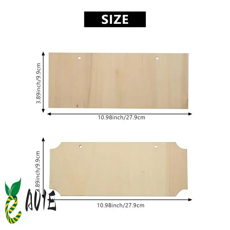 

10 шт., незавершенные подвесные деревянные вывески, прямоугольные пустые деревянные таблички, баннеры с веревками для пирографии, живописи, письма