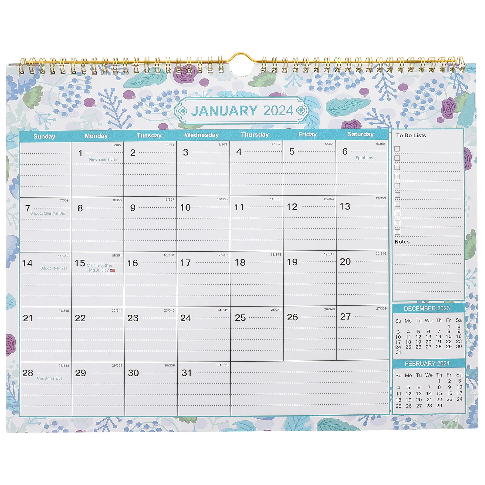 

Tearable English Countdown Holiday Wall Calendar Sturdy Appointment Hanging Organizer 2024 2025 Monthly Home Office