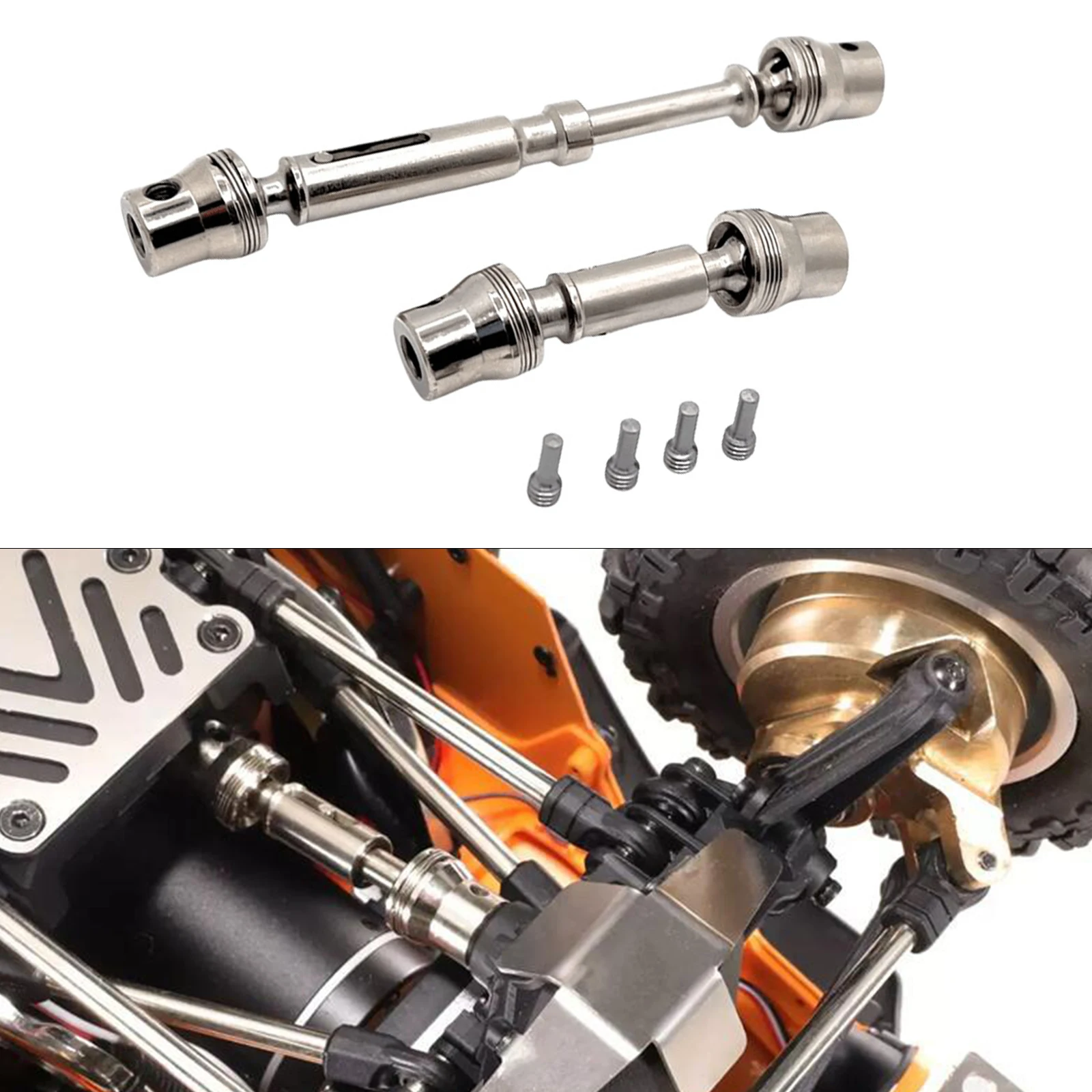 

Metal Drive shafts Upgrade parts for 1/12 MJX H12Y H12Y+ Crawler Car Truck Buggy