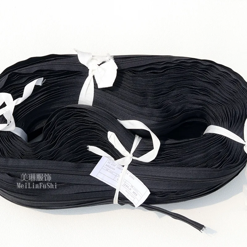 

YKK10 Nylon Size Zipper Black Luggage Suitcase Size with Tent Chain Belt Factory Spot Wholesale