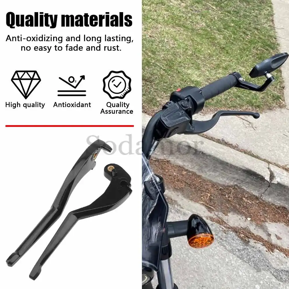 2pcs/Set Motorcycle For Indian Scout Bobber Sixty Black Aluminum Hand Control Clutch And Brake Lever Set Modification Hardware