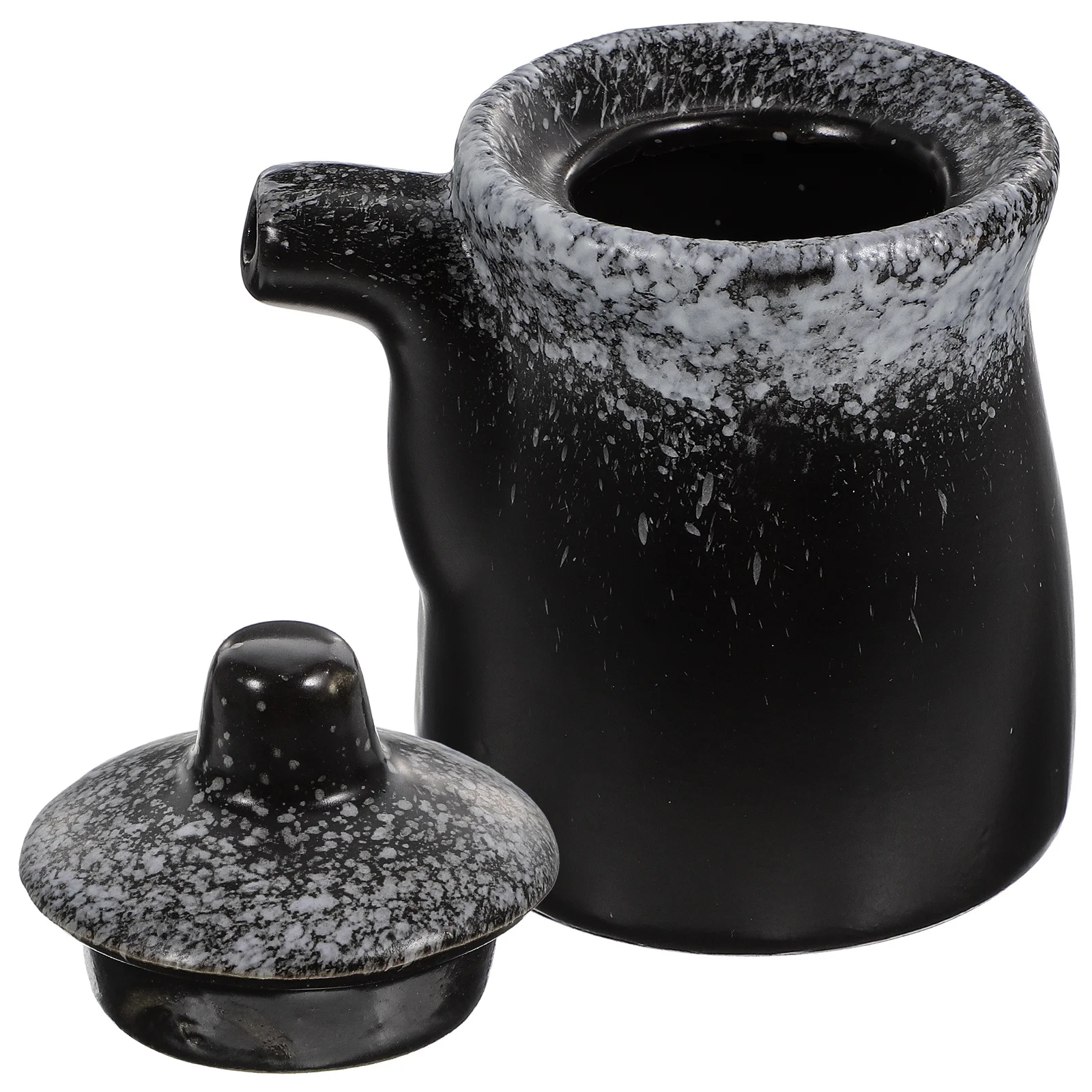 

Kitchen Ceramic Seasoning Jar Soy Sauce Vinegar Resistant Easy Clean Oil Container for Home Cooking