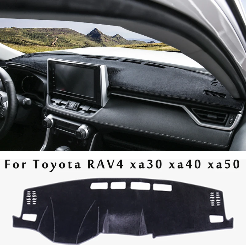 

Flannel Anti Slip Anti UV Mat Dashboard Cover Pad Dashmat Carpet For Toyota RAV4 XA30 XA40 XA50 Accessories 2022 2019 2020 2021