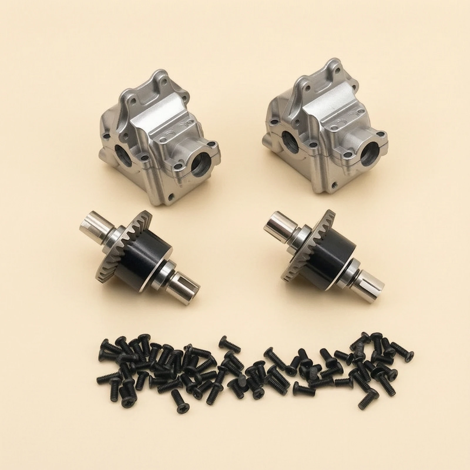 Gearbox Differential Machined Gearbox with Gear Shafts RC Car Differential Set Compatible Parts Compact