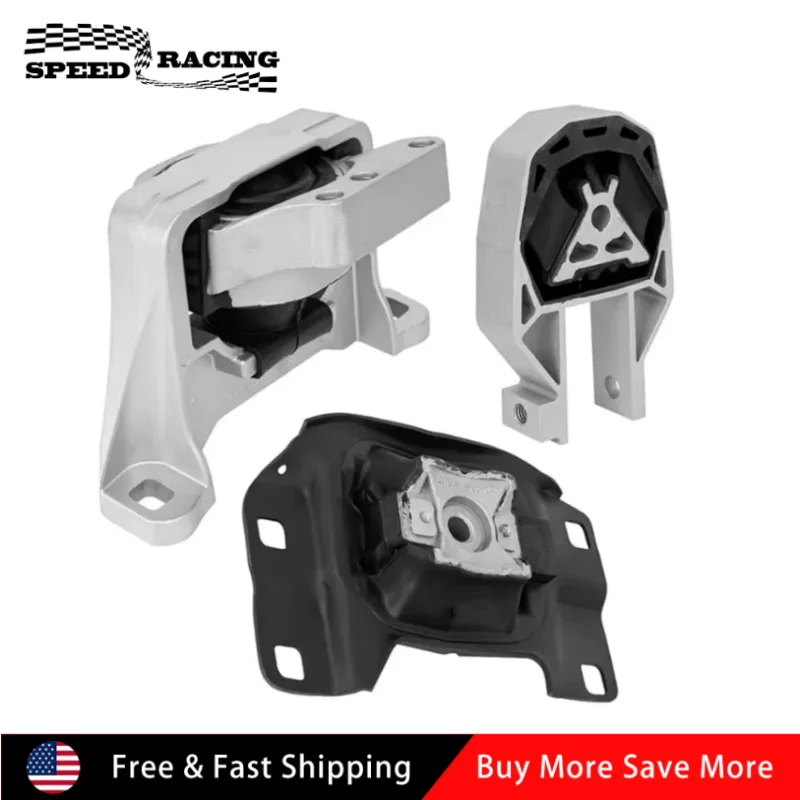 

BV61-6F012 BV6Z6038A EJ7Z6038A CV6Z-6068A 3pcs Engine Motor & Transmission Mount Set for 2013-2016 Ford Escape 2.0L 2.5L L4