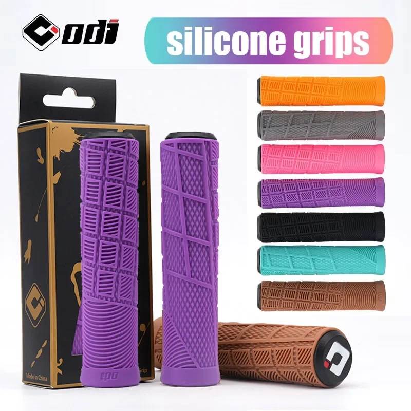 1Pair ODI Silicone Mountain Bike Grips Shock-Absorbing Anti-Slip Comfortable Handlebar Covers for MTB/Cycling Part
