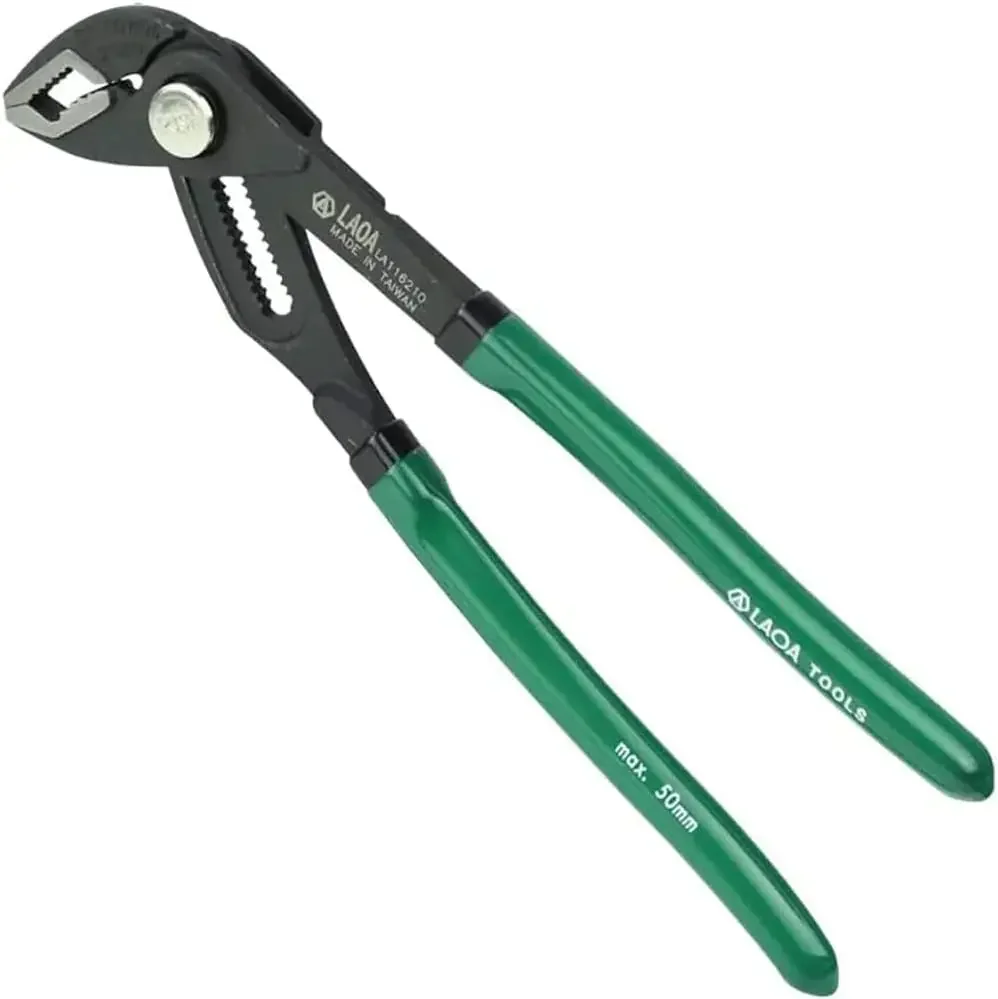 LAOA 12-Speed Quick-Adjusting Water Pump Pliers, Large-Opening Multi-Purpose Water Pipe Pliers, Push-Button Type