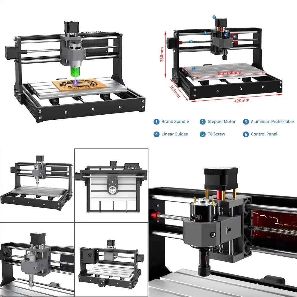 Nueva Máquina de Grabado CNC 3018 de Alto Rendimiento, Mini Router CNC 3040 para Madera, Tallado 3D Profesional, Router CNC 3018 para Madera, Venta al por Menor