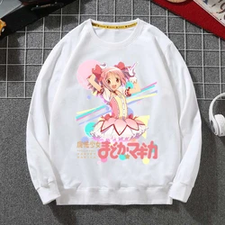 Madoka Magica Puella Magi Sweatshirts Men Woman Fashion White color Autumn Winter Hip Hop Hoody Male Casual Tops