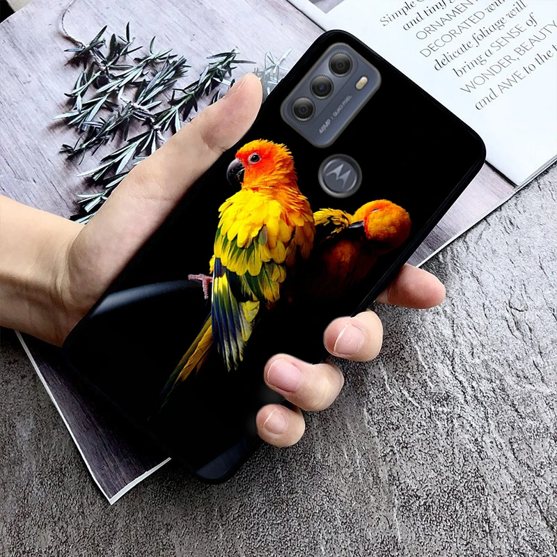 เคสโทรศัพท์รูปนกนกแก้วสำหรับ Motorola Moto G Stylus 5G G Play g Power G 5G 2023 2024 E20 E22 E22i E40 E13