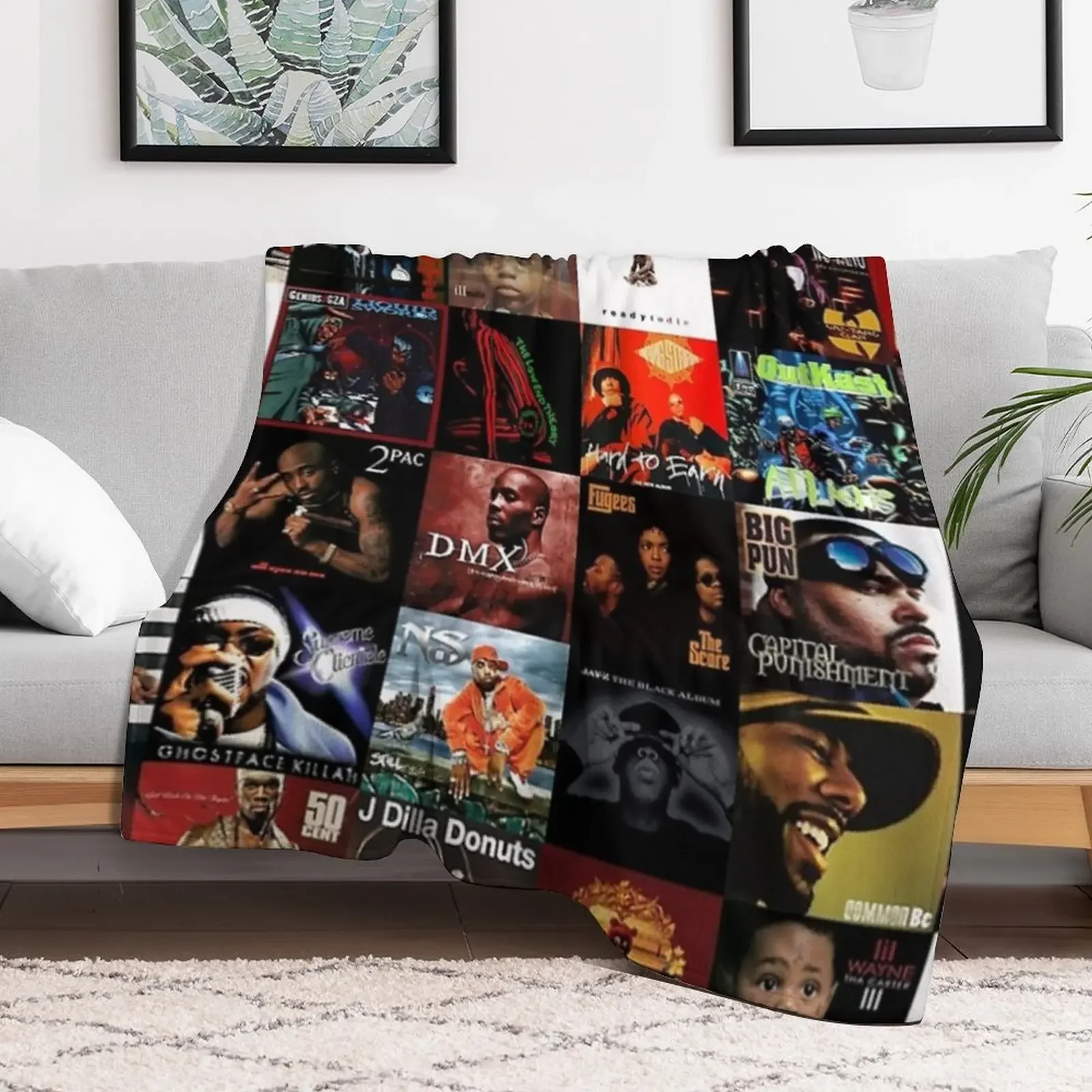 HIP HOP HISTORY Throw Blanket Multi Purpose Soft Warm Blanket for Home Travel
