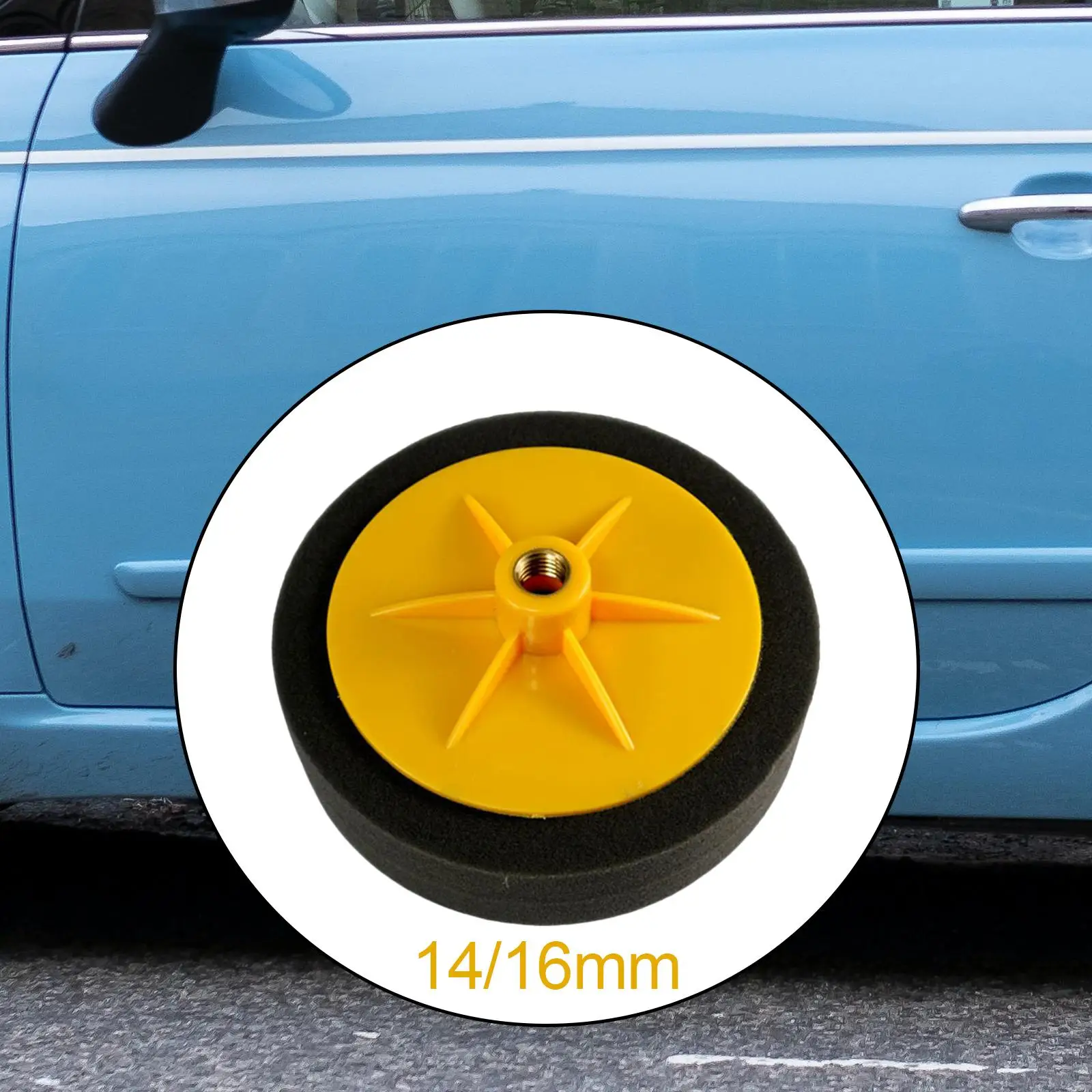 150mm Car Polishing Pad Wheel Sponge Buffing Waxing Pad for car Paint, Furniture Polished Finish with Drill Adapter