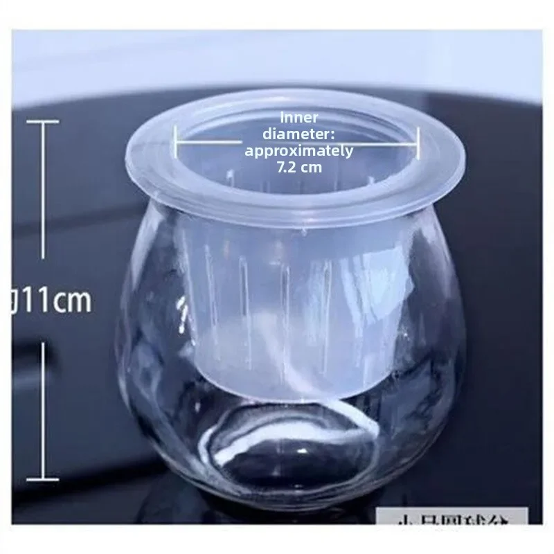 Thickened Glass Automatic Water Absorbing Flower Pot Hydroponic Lazy Man's Plant Potted  Reservoir Indoor Garden