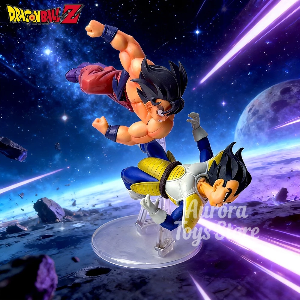 

22.5cm/8.86in Anime Dragon Ball Z Figure Goku Vs Vegeta Action Figures Pvc Collection Model Toys for Children Gifts