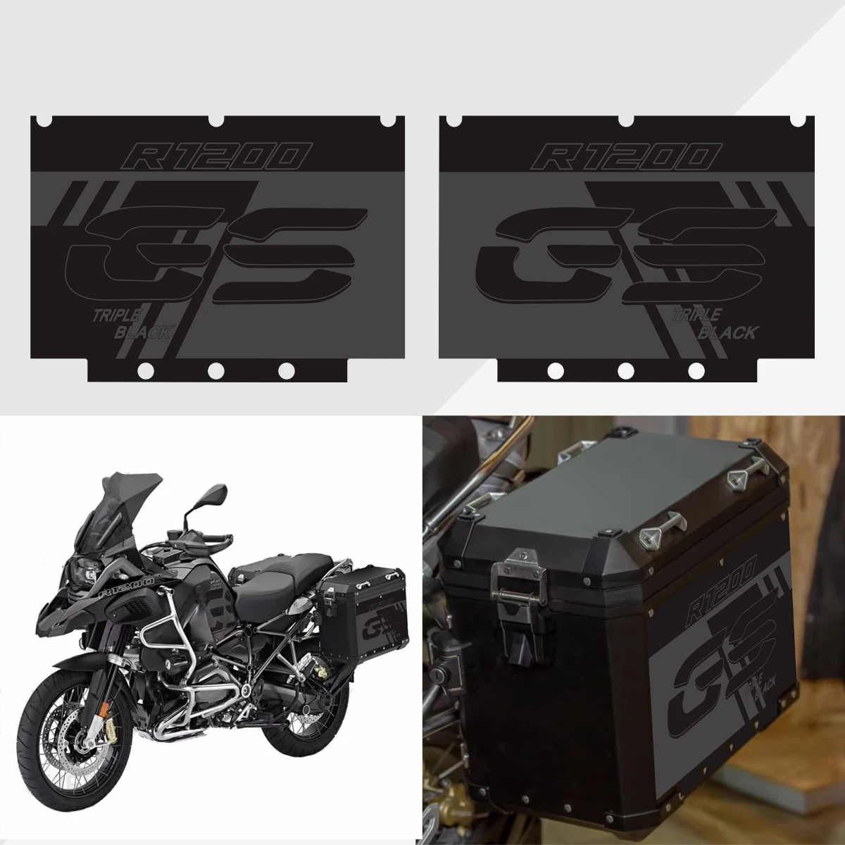 R1200 R1250 GS ADV For BMW Motorrad Panniers R1200GS R1250GS Adventure 2004-2023 Motorcycle Triple Black Sticker