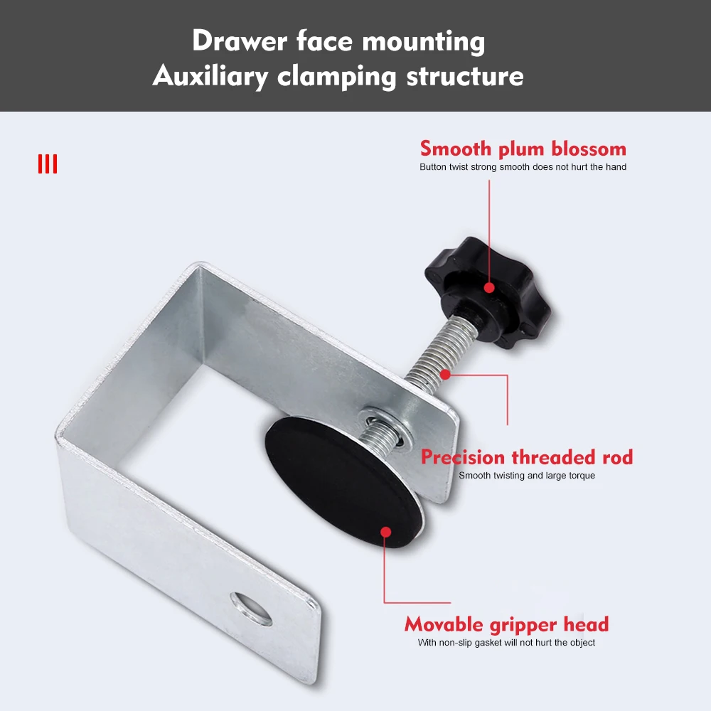 Armadio per la lavorazione del legno Armadio per la casa Accessori per mobili in acciaio, morsetti per installazione frontali,
