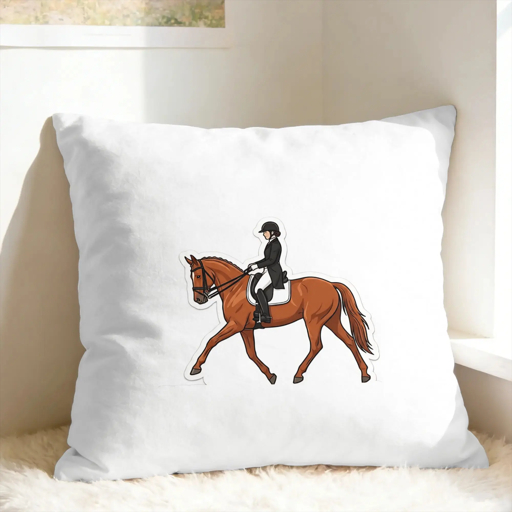 Equestrian Pillow Cover  Custom Cushion Cover Morden Pillow Case For Living Room Chair