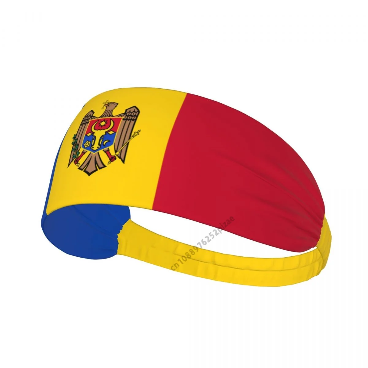 

1pcs Moldova Flag Men Women Bands Elastic Wide Headbands For Yoga Sports Fitness Exercise Tennis Running Gym Dance Athletic