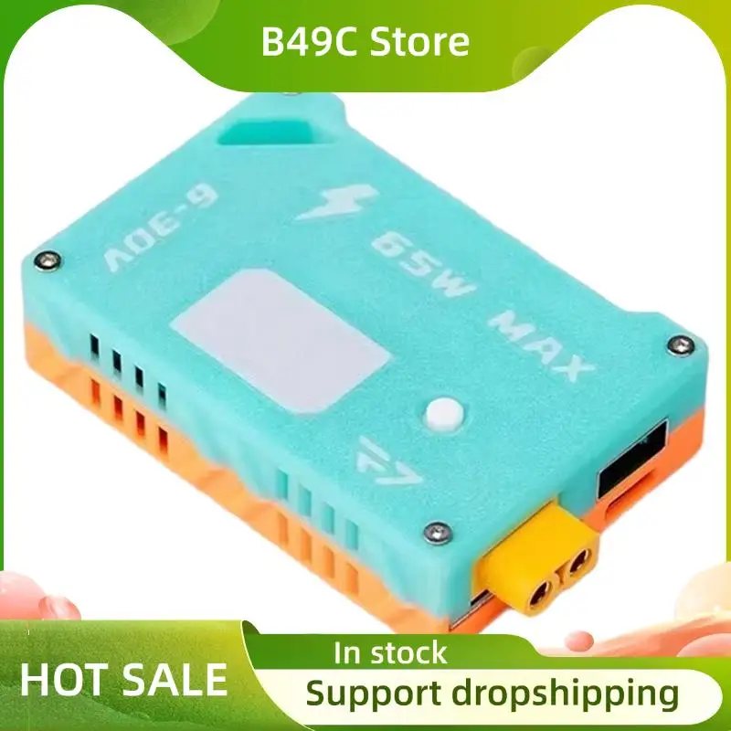

B49C для FPV Drone, совместимый с автоматическим отключением сигнализации 6-30 В, встроенный модуль PD65W, встроенный понижающий модуль быстрой зарядки AV