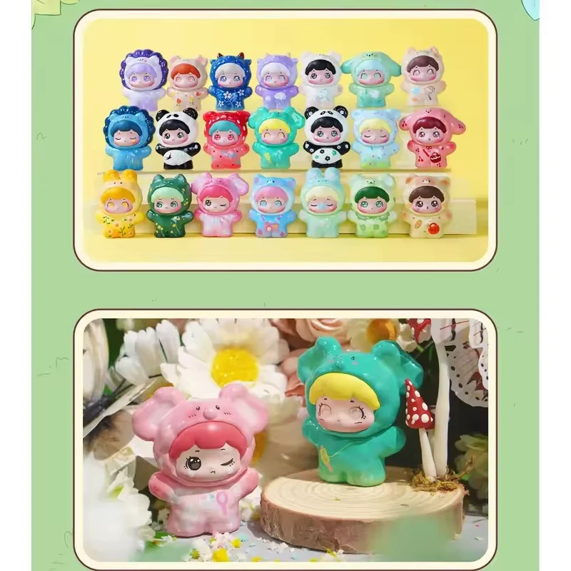 Boabao'S Dierenwinkel Serie Lente Uitje Speelgoed Cartoon Leuke Mini Figuren Blind Box Mysterieuze Box Decoratie Model Pop Leuk Cadeau