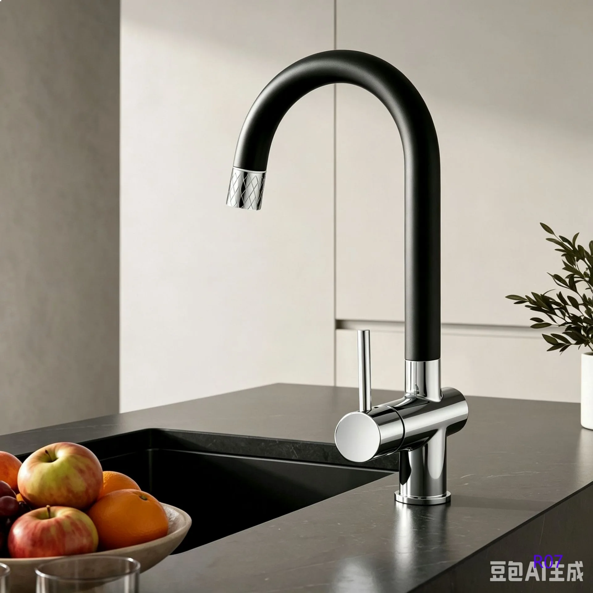 Minimalist Pull Out Kitchen Island Faucet Multifunctional Cold Hot Sink Mixer Bar