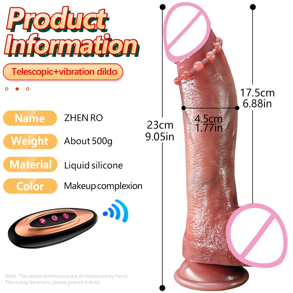 Soft Realistic Dildo Vibrator for Women Sex Toys Heating Big Cock Remote Control Penis Telescopic Vibrators Adult supplies