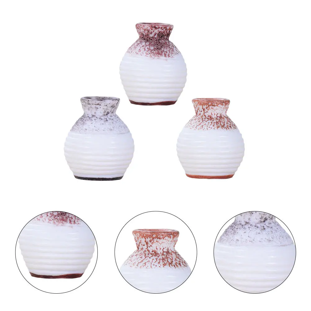 

9Pcs Realistic Succulent Plant Figurines Smooth Resin Craft for DIY Mini Garden Decor Fairy Scene Ornament Micro Landscape Vase