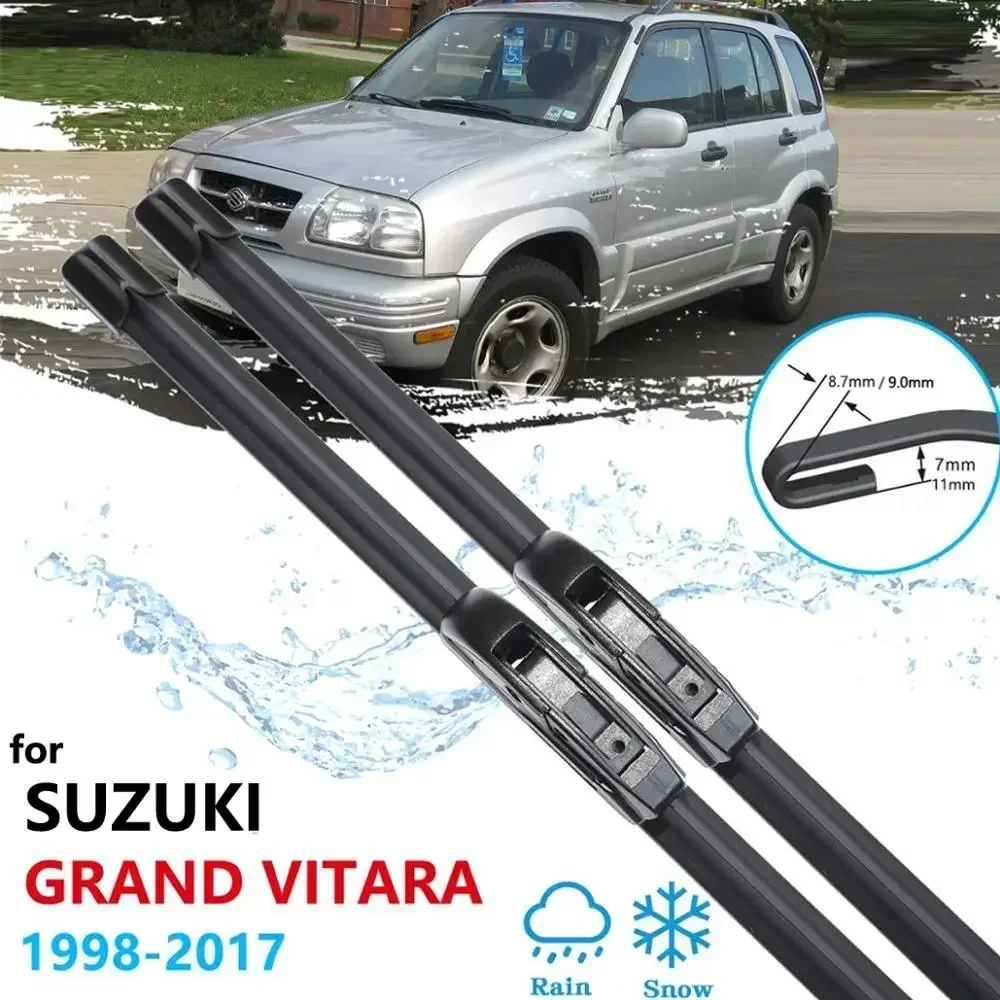 Essuie-glace avant pour Suzuki Grand Vitara 1998 ~ 2017, accessoires de voiture Wretraités, 2016, 2015, 2014, 2013, 2012, 2011, 2010