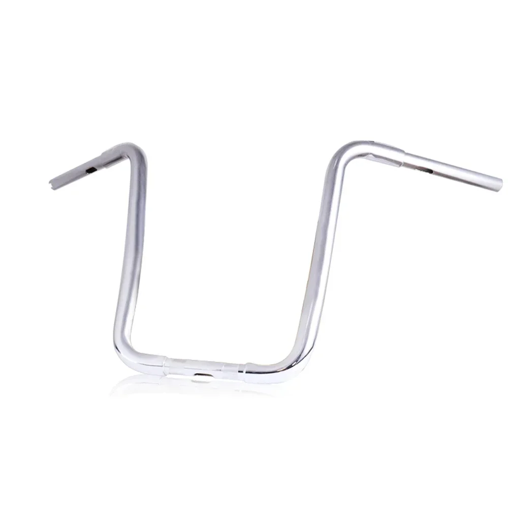 Motorcycle 25mm Clamping Handlebar 18\'\' Rise Super High Hanger Bars Pullback for Harley Dyna Scooter Bobber Chopper Sportster