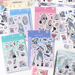 1pcs/lot Kawaii Scrapbook Stickers A Young Girl's Prayer DIY Scrapbooking Supplies Decorative Stationery Sticker