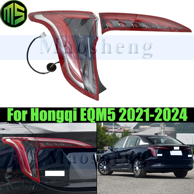 

Maosheng Rear Bumper Tail Light Tail Lamp For HONGQI EQM5 E-QM5 2021-2024 Taillight Taillamp Brake Light Rear Turn Signal Light