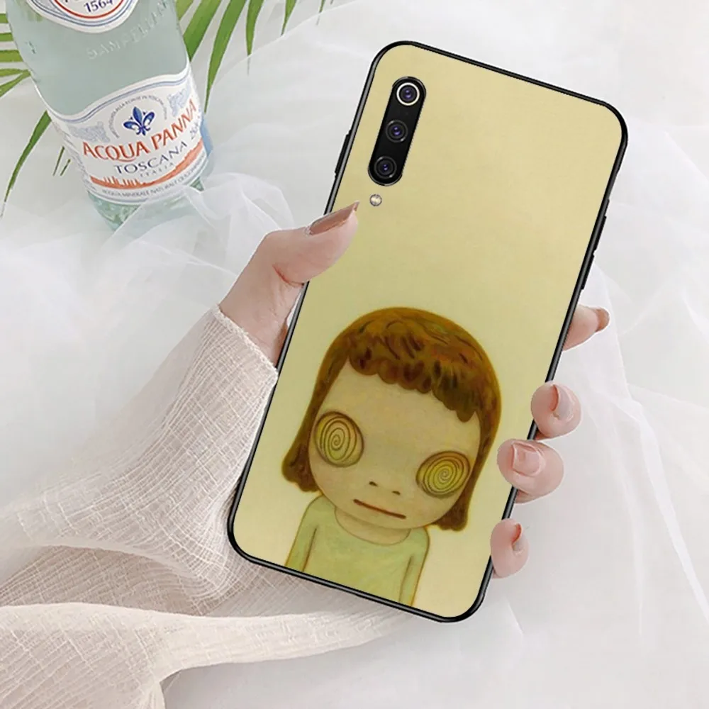 Yoshitomo Nara Phone Case For Xiaomi Mi 5X 8 9 10 11 12 lite pro 10T PocoX3pro PocoM3 Note 10 pro lite